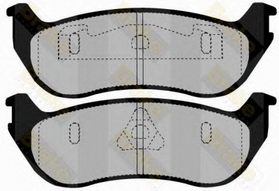 BRAKE ENGINEERING pa1467 -  Комплект тормозных колодок, дисковый тормоз